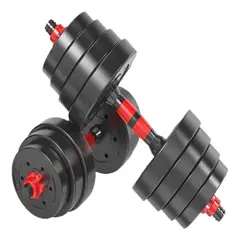 GENERICO - Mancuernas de 20KG con Barra Extensora