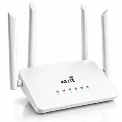 GENERICO - Router 4G SIM Card WiFi 4 Antenas USB 32 Dispositivos