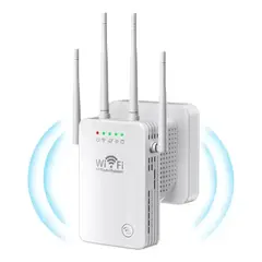 GENERICO - Repetidor WiFi 4 Antenas Amplificador Señal Internet