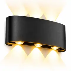 GENERICO - Lampara Pared LED Aplique Doble Luz Decorativa Moderna