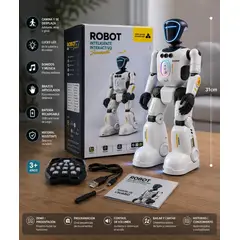 HOMETLY - Juguete Robot Para Niños Control Remoto Programa Inteligente regalo para niños
