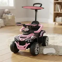 GENERICO - Carro Montable Paseador Eléctrico Con Control Rosa Claro Ref: BFL70IA