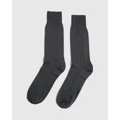 PATPRIMO - Medias Nylon Unicolor X1 Para Hombre Gris