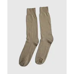 PATPRIMO - Medias Nylon Unicolor X1 Para Hombre Beige