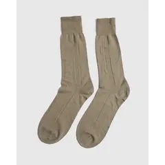 PATPRIMO - Medias Nylon Unicolor X1 Para Hombre Beige