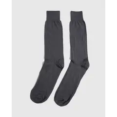 PATPRIMO - Medias Nylon Rayas Diagonal X1 Para Hombre Gris