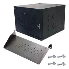 GENERICO - Rack Tamaño 5 Unidades Cuenta Con Bandeja Porta Equipos