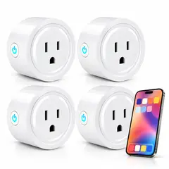 SWISSHOME - Toma Corriente Inteligente Alexa Interruptor 4 Unidades M301