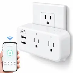 SWISSHOME - Toma Corriente Inteligente Alexa Interruptor Dual Puerto Usb