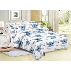 SIRENITAS - Juego de sabanas cama Sencilla Semi Doble Queen King Super King Blanco Stitch!