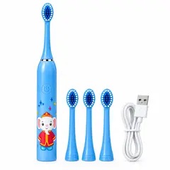 AMERICAN GENERICS - Cepillo Dental Eléctrico Sónico Infantil Recargable USB