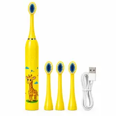 AMERICAN GENERICS - Cepillo Dental Eléctrico Sónico Infantil Recargable USB