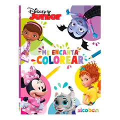 GENERICO - Libro De Colorear Me Encanta Colorear Disney Junior Surtido