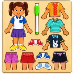 GENERICO - JUEGO TABLA DE VESTIR PARA ENCAJAR/ JUEGO PARA NIÑAS +3 AÑOS