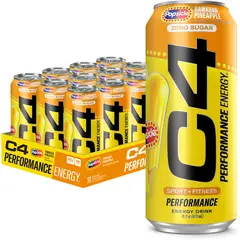 CELLUCOR - Energizante C4 Energy Drink HAWAIIAN PINEAPPLE POPSICLE - 12 latas