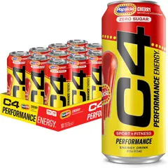 CELLUCOR - Energizante C4 Energy Drink CHERRY POPSICLE - 12 latas