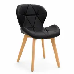 AMERICAN GENERICS - Silla Eames Acolchada con Patas de Madera