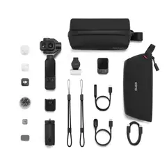 DJI - Cámara Osmo Pocket 4P Vlog Combo 4K Estabilizador 3 Ejes Negra
