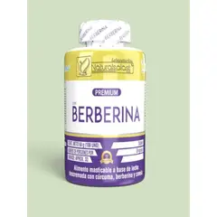 NATURAL PLUS - Berberina Capsulas Masticables Pura Premium Berberine Invima 100cap Lab Natural Plast