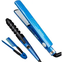 WAER - Combo Plancha Nanotitanium peine rizador Y Secador Nova