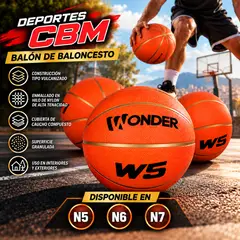 WONDER SPORT - Balón de Baloncesto  N°5