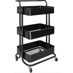 GENERICO - Carro Organizador Auxiliar Color Negro