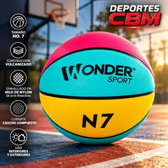 WONDER SPORT - Balón de Baloncesto No. 7 – | Para Interior y Exterior