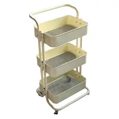 GENERICO - Carros auxiliares para estética ShopMall Carrito Multi Color crema