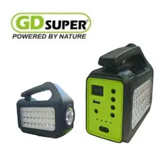 GENERICO - Kit Iluminacion Solar Portatil Recargable Usb Hogar Campamento Emergencia Focos Led