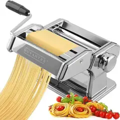 GENERICO - Maquina Pasta Ajustable Cortador Doble Acero