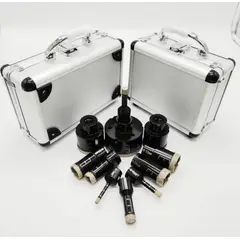 GENERICO - Juego Brocas Diamantadas Perforacion Ceramica Porcelanato Vidrio 10 Piezas