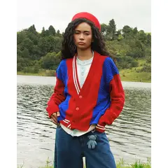 SEVEN SEVEN - Saco Cardigan Marca Seven Color Rojo #45330313