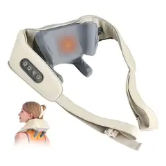 GENERICO - Masajeador Inalambrico Cuello Hombros Espalda Terapia Calor