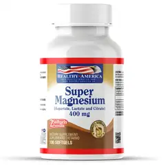 HEALTHY AMERICA - Super Magnesio 400 Mg 100 Cápsulas