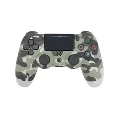 GAMER TECH - Control Joystick inalámbrico Gris Camuflado compatible PS4 PC Android y Más, Diseños Exclusivos