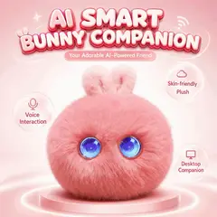 GENERICO - Peluche Interactivo Conejo con IA - Juguete Educativo Inteligente para Niños