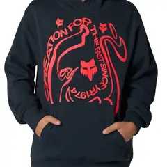 FOX - BUZO VISION PO OVERSIZED AZUL OSCURO ROJO PARA NIÑOS