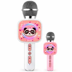 ONE PIXEL - Microfono Karaoke Infantil Con Bluetooth Inalambrico Para Niños Blanco