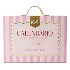 KIUT - Calendario de Adviento Love Letters - Set de Regalo 14 Cartas de Amor