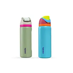 INNOVA - Set 2 Termos Owala FreeSip 710 ml Acero Inoxidable Pitillo Green
