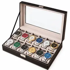 AMERICAN GENERICS - Caja Organizadora para 12 Relojes y Joyas 517-3 con Cajón