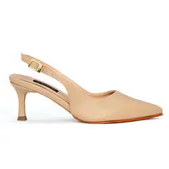 SABATES - Sandalia de tacón para mujer Sábates Sofi Beige