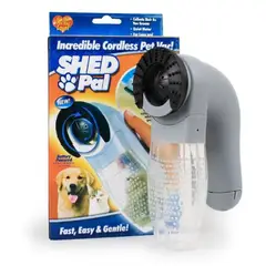 GENERICO - Aspiradora Quita Pelo Mascota Perro Gato Pelusa Tipo Cepillo Color Gris