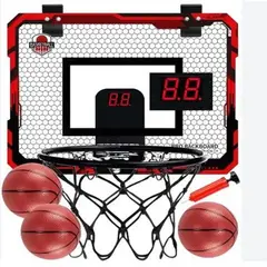 GENERICO - Juego Baloncesto Tablero Canasta Puntuador Electronico Ninos Pared Puerta