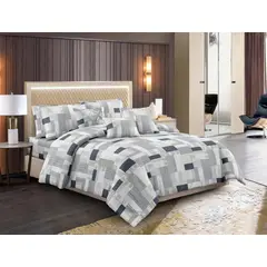 SIRENITAS - Edredón Cubrelecho Colcha Doble diseño cama Sencilla Semi Doble Queen King Mar Gris