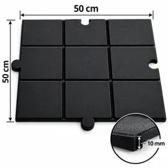 DEPORTES CBM - Piso Protector de Caucho para Gimnasio, Pesas y Entrenamiento Deportivo