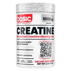 BASIC - Creatina 1000g 200 Servicios Monohidratada