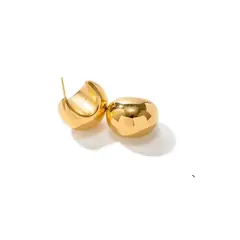 GENERICO - Aretes Mujer Candongas Modernas Brillantes