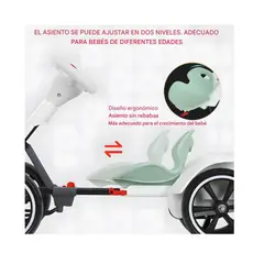 TECNOHOGAR JS - Carro Go Kart Eléctrico Plegable Niños Ajustable Velocidad 8