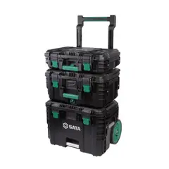 SATA - Juego De Cajas De Herramientas Apilables X 3 St95327